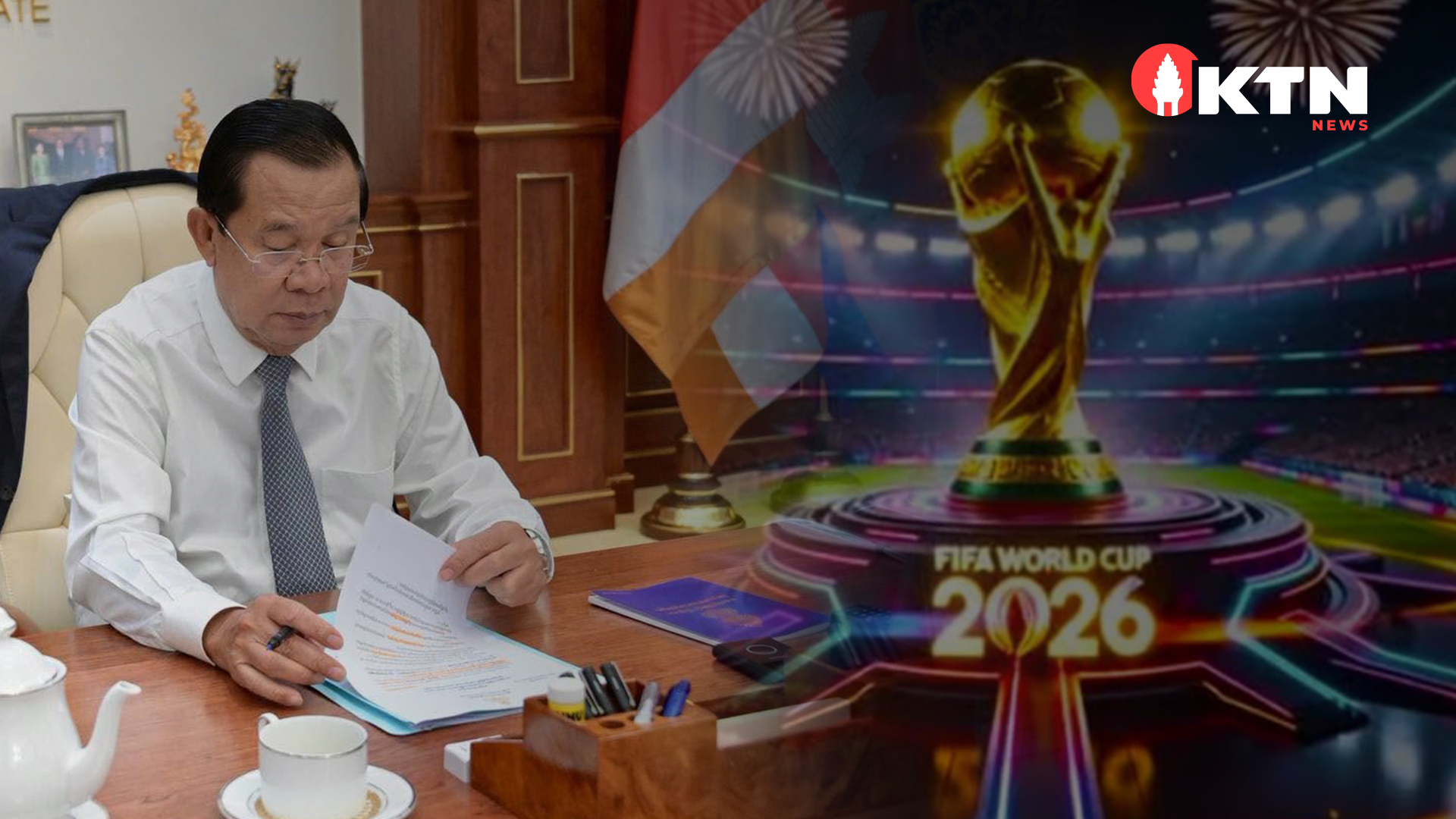 Concern for His Citizens, Samdech Warns of Road Safety After Late Night World Cup