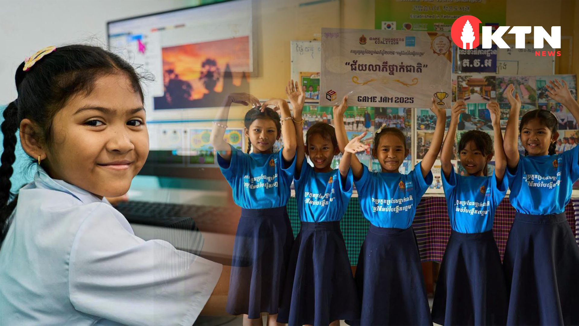 Cambodia's Youngest Coders: 9-Year-Old Girls Shine at National Game Jam