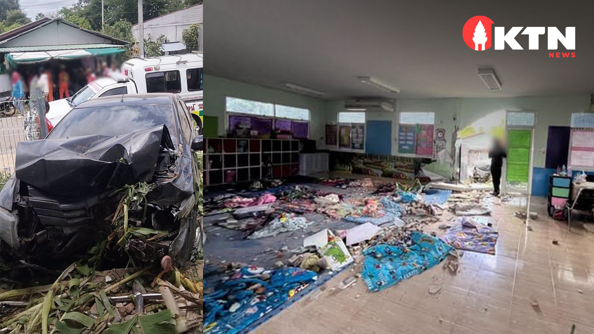 Another Tragedy in Thailand: Sedan Crashes into Child Centre, 15 Children Injured