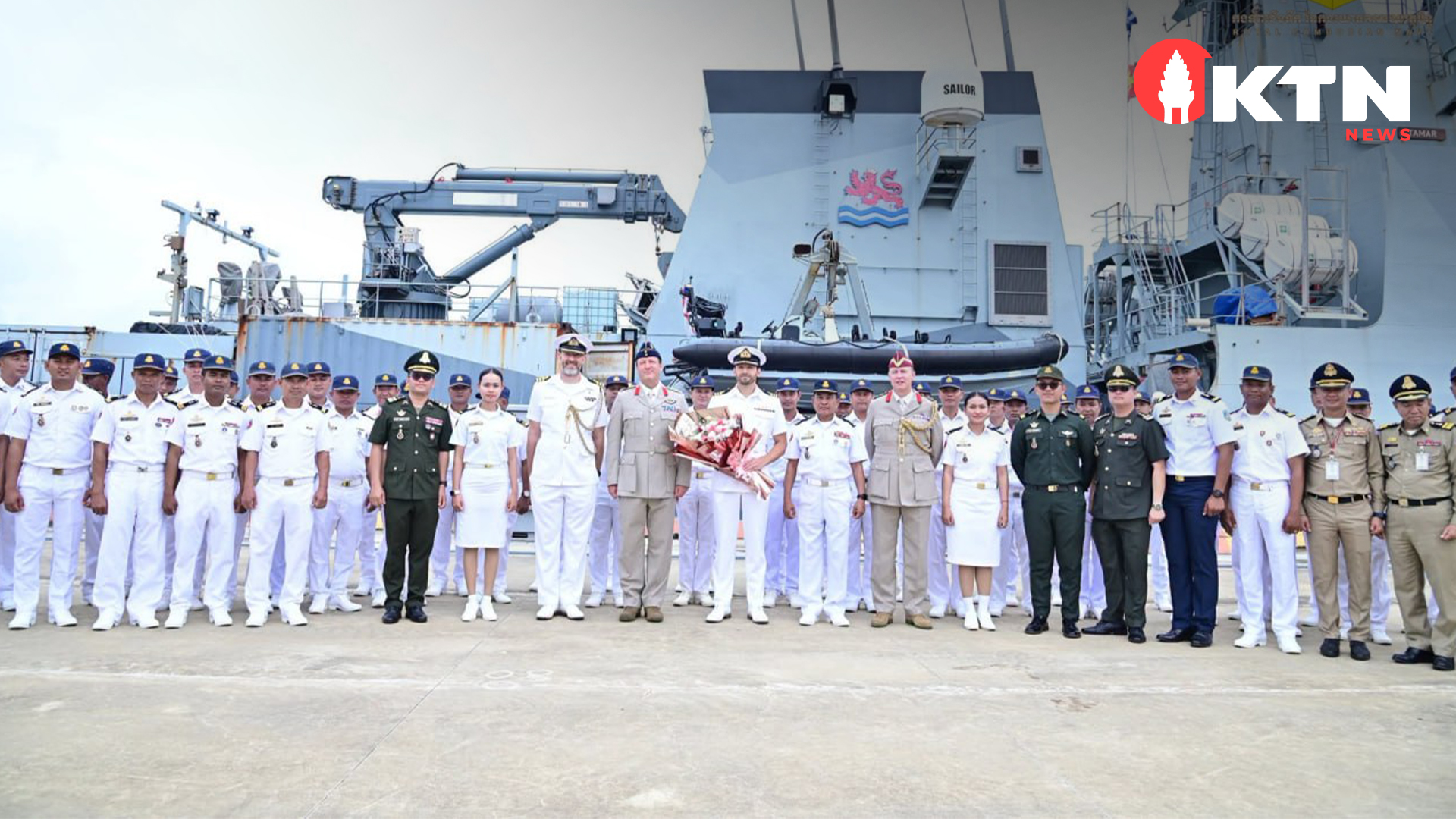 UK Royal Navy Patrol Vessel Makes Third Visit to Cambodia, Boosting Bilateral Defence Ties